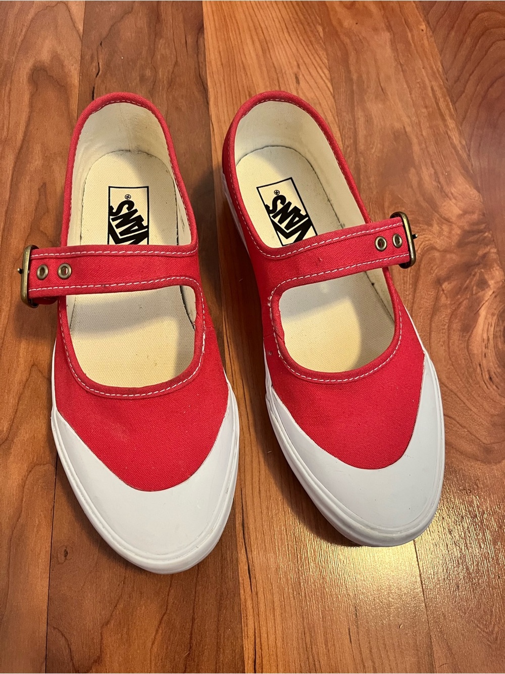 Vans Red Mary Jane Sneakers